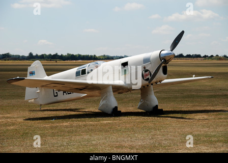 Percival Mew Gull - Pre-War British Racing aeromobile una volta di proprietà di Alex Henshaw. Foto Stock