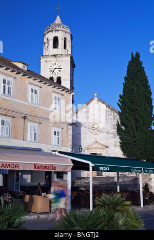 Passeggiata serale in Cavtat Nr Dubrovnik Dalmazia Croazia Foto Stock