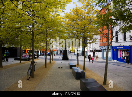 Broad Street, città di Waterford, Irlanda Foto Stock