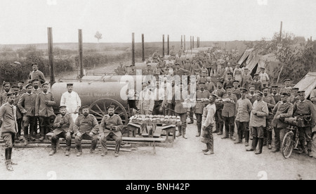 Il tedesco armys' campo panetterie durante la guerra mondiale I. Foto Stock