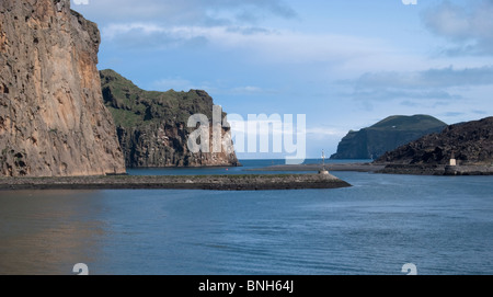 Porta di Heimaey, Vestmannaeyjar, Islanda Foto Stock