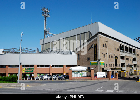 Norwich City Football Club Carrow Road Stadium, Norwich, Norfolk, Inghilterra Foto Stock