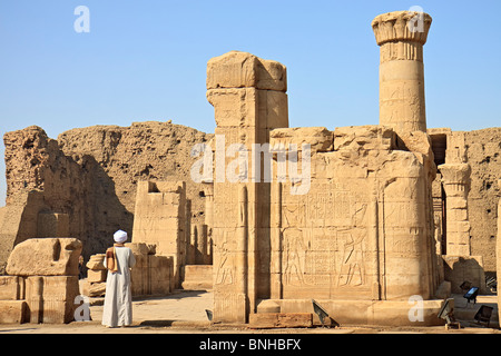 Egitto Edfu Tempio di Horus Foto Stock