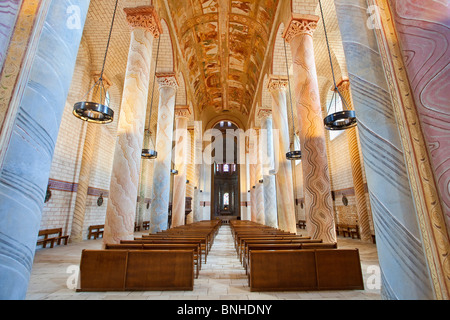 L'Europa, Francia, Vienne (86), St Savin, Abbaye St Savin, classificato come patrimonio mondiale dall UNESCO per i suoi affreschi romanici Foto Stock