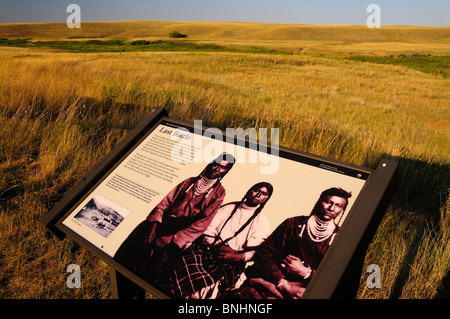 Stati Uniti d'America Bear Paw Battlefield Nez Perce National Historic Park vicino a Chinook Montana nativi americani nativi americani prima nazione Foto Stock