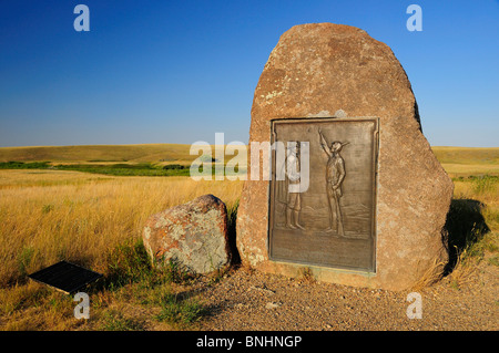 Stati Uniti d'America Bear Paw Battlefield Nez Perce National Historic Park vicino a Chinook Montana nativi americani nativi americani prima nazione Foto Stock