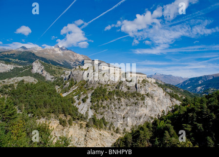 Europa francia Savoie Fort de l'esseillon victor-emmanuel vallee de la maurienne edificio medievale architettura travel Foto Stock