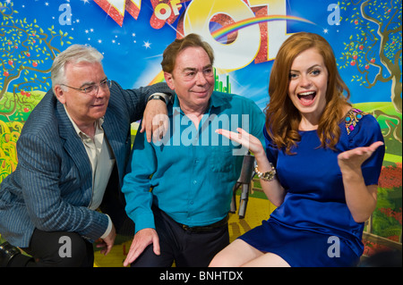 Andrew Lloyd Webber Bill Kenwright e Sophie Evans chi interpreterà Dorothy in una nuova fase di lavorazione per la produzione del "Mago di Oz' Foto Stock