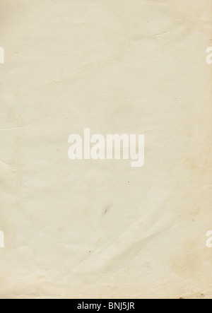 Vecchia carta texture di sfondo. Foto Stock