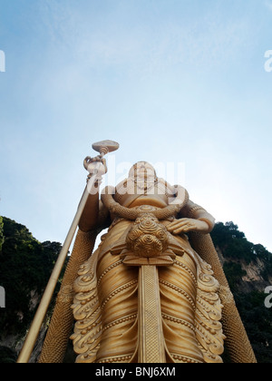 Signore Murugan statua Grotte Batu Foto Stock