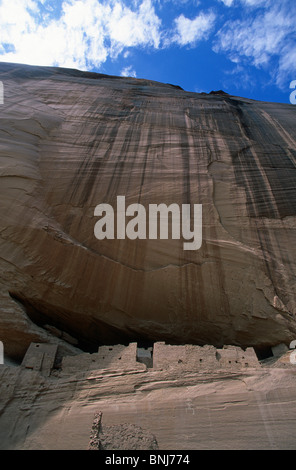 Stati Uniti d'America Arizona gorge canyon cliff grotta case rock rock abitazioni Indiani Nativi Americani prima nazione canyon indigeni de Foto Stock