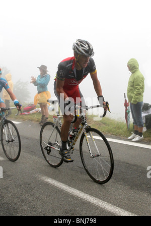 7 volte vincitore del Tour de France Lance Armstrong in concorrenza nella sua visita finale per il team Radioshack - 22.07.2010 Foto Stock