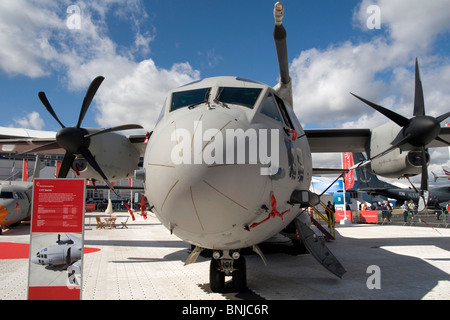 Alenia C27-J Spartan airlifter militare a Farnborough International Air Show 2010 Gran Bretagna Foto Stock