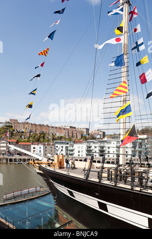 La S S Gran Bretagna ora appoggiato nella Great Western Dockyard, Bristol Foto Stock