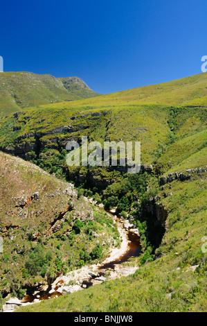 Canyon lungo R324 a Tradouw passano in prossimità Barrydale Western Cape Sud Africa paesaggio paesaggio natura escursioni montagne Foto Stock