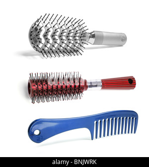 Spazzole per capelli Foto Stock