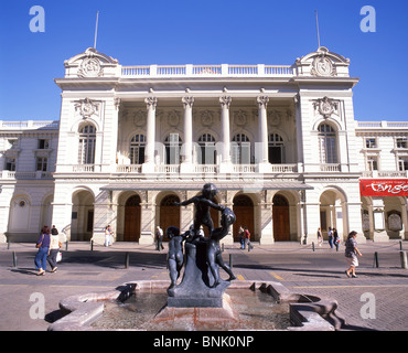 Teatro Comunale Opera House, Agustinas, Santiago, Provincia di Santiago del Cile Foto Stock