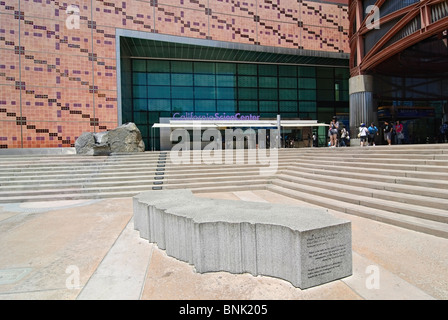 Ingresso anteriore del California Science Center di Los Angeles. Foto Stock