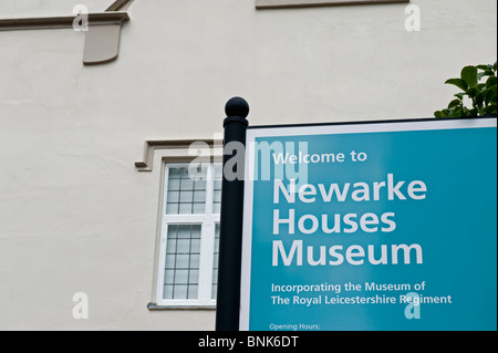 Case Newarke Museo e Giardini in Leicester City nei pressi De Montfort University Foto Stock