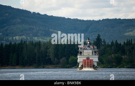 Sternwheeler scoperta in battello sul fiume Chena Foto Stock