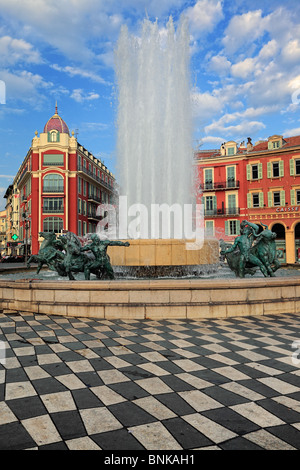 Place Massena nel centro di Nizza sulla Costa Azzurra (Cote d'Azur) Foto Stock