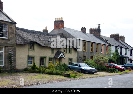 Cottage in paglia. Città Yetholm Scottish Borders. Foto Stock