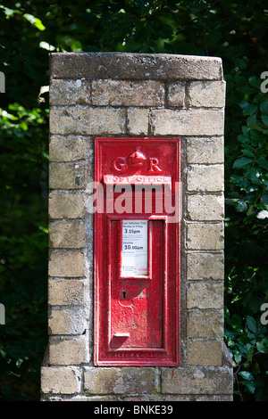 Casella postale in campagna.Scottish Borders. Foto Stock