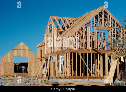Home la costruzione in una zona suburbana, Stati Uniti Foto Stock