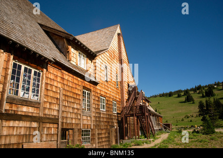 La stazione di ranger regali sul lato sunrise dello stato di Washington's Mount Rainier Foto Stock