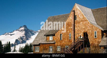 La stazione di ranger regali sul lato sunrise dello stato di Washington's Mount Rainier Foto Stock