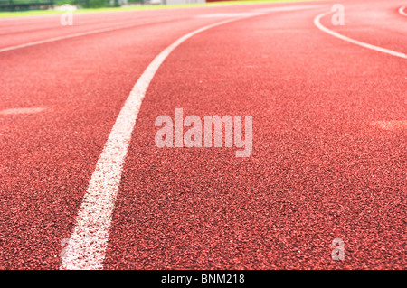 Via di corsa, per lo sport o il concetto dello sfondo. Foto Stock