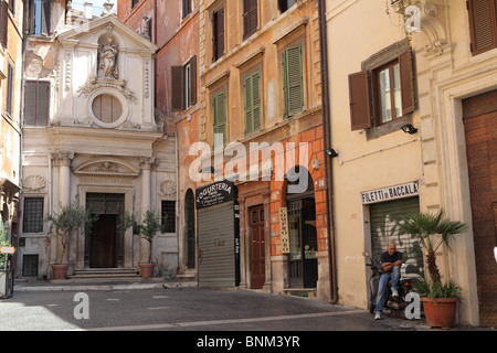 Largo dei Librari e Santa Barbara chiesa Foto Stock