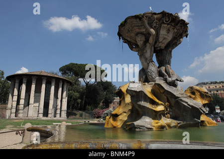 Tempio di Ercole a Roma Italia Foto Stock