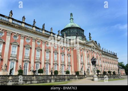 Neues Palais (Palazzo Nuovo) il parco Sanssouci Potsdam Berlino Germania Deutschland Europa Foto Stock