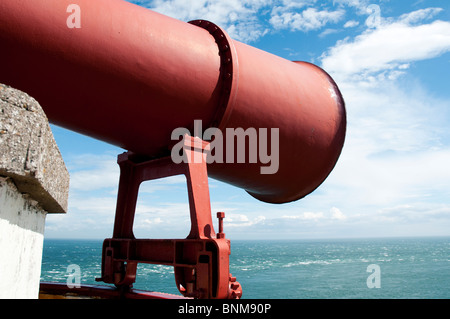 Sirena da nebbia, Mull of Galloway, Scozia, Foto Stock