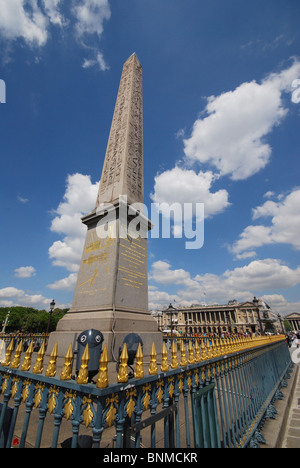 Cleopatra Needle a Place de la Concorde Parigi Francia Foto Stock