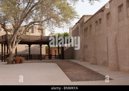 Bastakiya, il patrimonio trimestre nell'area di Bur Dubai di Dubai Foto Stock