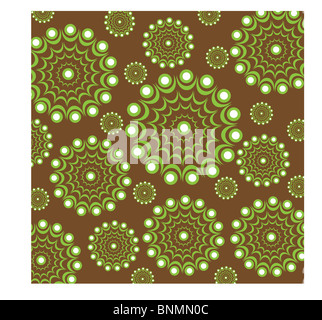 Seamless pattern, sfondo con fiori astratti Foto Stock