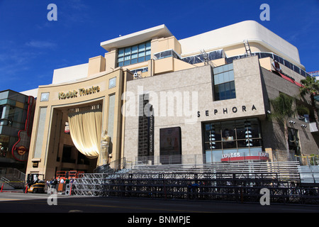 I preparativi per l'Academy Awards, il Teatro Kodak, Hollywood Boulevard, Los Angeles, California, Stati Uniti d'America Foto Stock