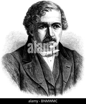 Louis-Jacques-Mandé Daguerre (1787 - 1851), artista francese e farmacia Foto Stock