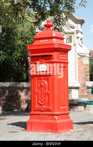 Casella di posta, Brugge A Bruges, Belgio Foto Stock