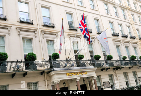 Facciata di Browns Hotel ,Londra Centrale Foto Stock