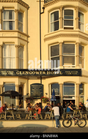 Glengower Hotel seaside pub, Aberystwyth Wales UK Foto Stock