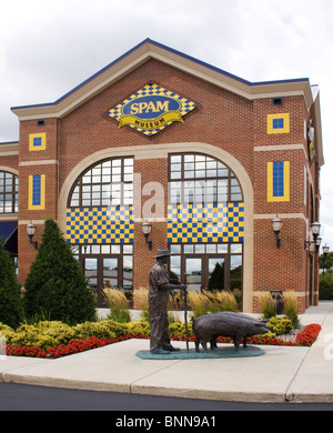 Lo Spam Museum di Austin, Minnesota, celebra la storia, la cultura e l'impatto globale dell'iconica carne in scatola. Foto Stock