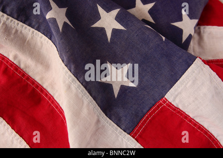 Vecchia bandiera americana utile per uno sfondo Foto Stock