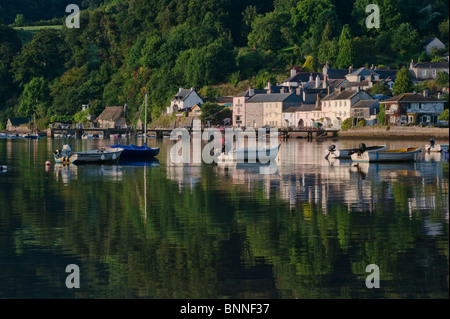 Il villaggio di Dittisham sul fiume Dart Devon England Regno Unito Foto Stock