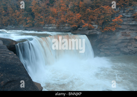 Grande cade Cumberland Falls membro Resort Park Kentucky USA America Stati Uniti d'America cascata Foto Stock