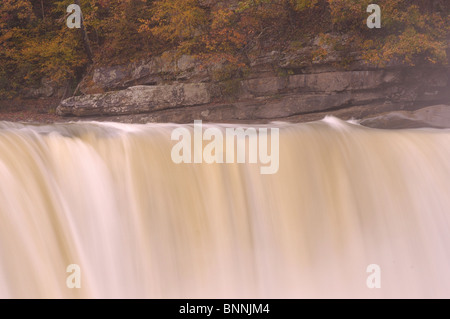 Grande cade Cumberland Falls membro Resort Park Kentucky USA America Stati Uniti d'America cascata Foto Stock