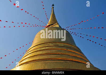 Asia vantage point view point Bangkok del Buddismo in Estremo Oriente golden Golden Mount sanctum cupola picco del punto Phukau-Thong sacro Foto Stock
