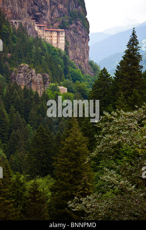 Greco-ortodossi Sumela monastero vicino a Trabzon Turchia Foto Stock